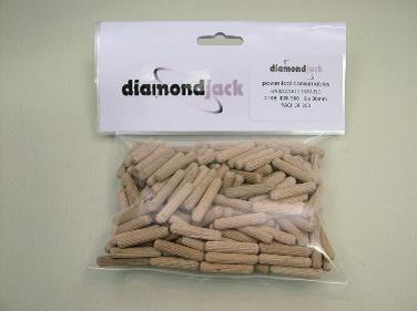 Fluted Dowels, 6mm (Economy Bag of 200) - Click Image to Close