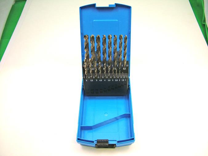 19 Piece Cobalt Alloyed HSS Drill Bit Set