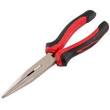 Economy Long-Nose Pliers with cutter, 200mm