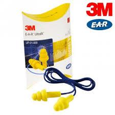 3M Ear Plugs, Soft Plastic With String (1 Pair) - Click Image to Close