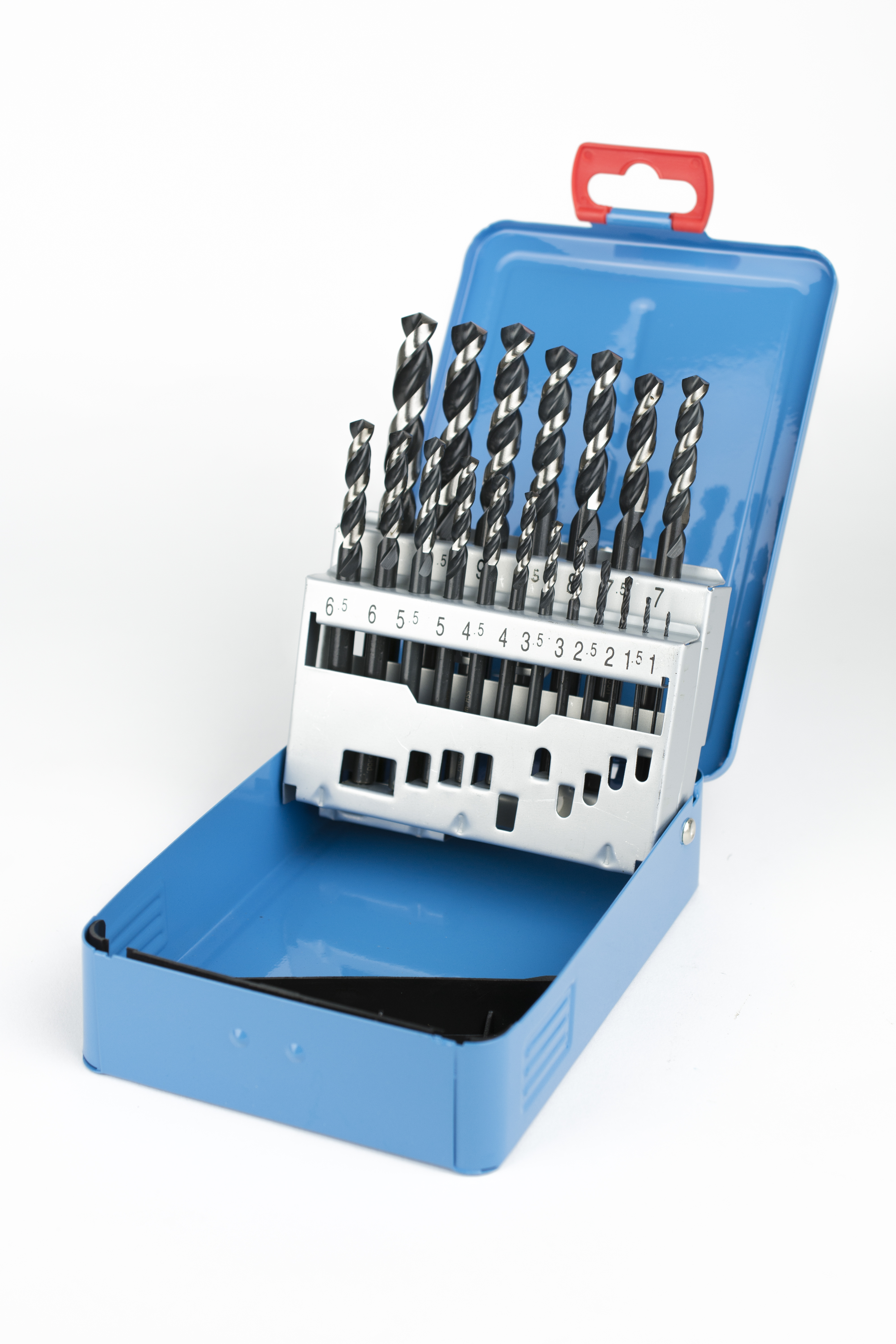 19 Piece Hi-Nox Drill Set Metal Box 1-10mm