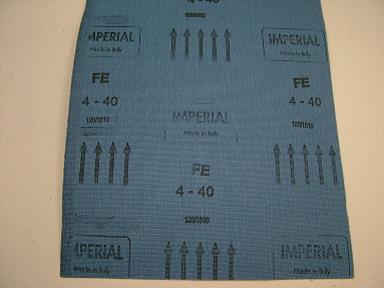 Blue Emery Cloth Sheets (Pack of 25) 40 Grit
