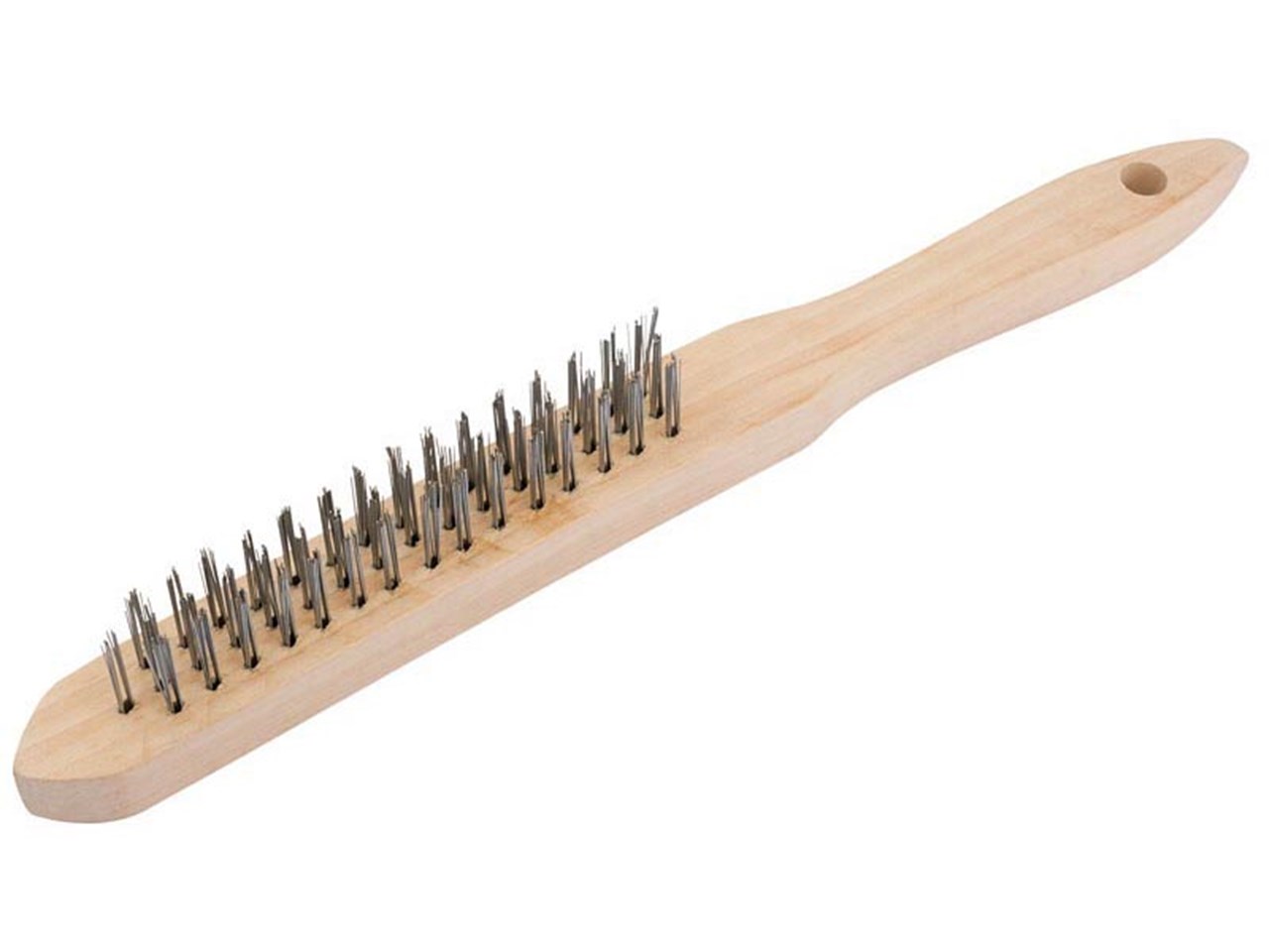 Steel Wire Brush, 3 Row - Click Image to Close