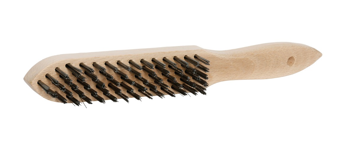 Steel Wire Brush, 5 Row - Click Image to Close