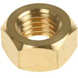 Brass Hexagon Nuts (Nickel Plated) M3.5