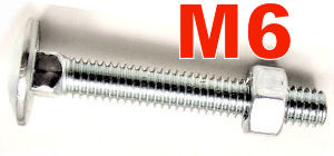 M6 Carriage Bolts