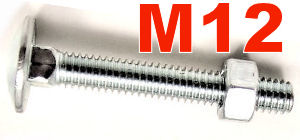 M12 Carriage Bolts