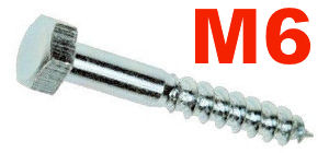 Coach Screws - M6