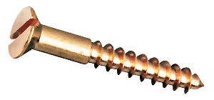 Countersunk Brass Woodscrews