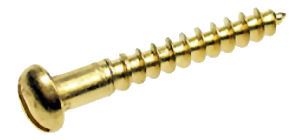 Round Head Brass Woodscrews