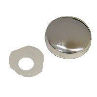 Two Part Screw Covers No.6 / N0.8 Chrome - Click Image to Close