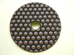 Dry Diamond polishing pad 100mm (4") 200 grit coarse.