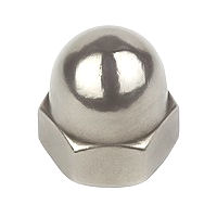 Dome Nuts, Steel BZP - M6