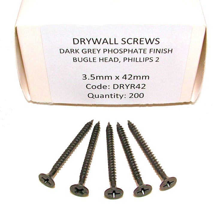Black Drywall Screws (Retail Box) 3.5 x 38mm