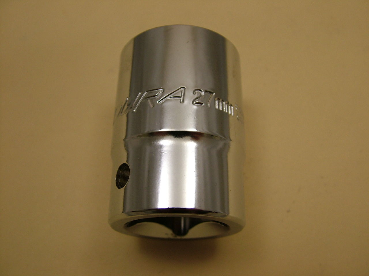 3/4" drive socket bi-hex 12 point, 27mm chrome vanadium