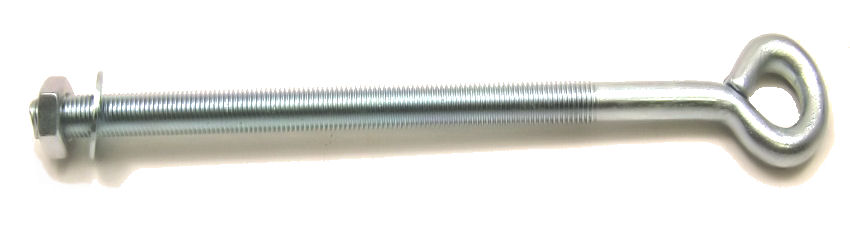 Eye Bolts, BZP (With Nut & Washer) M6 x 100