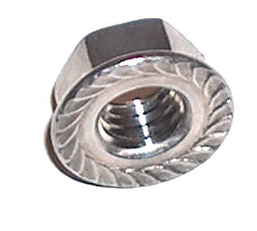 Serrated Flange Nuts BZP, M8