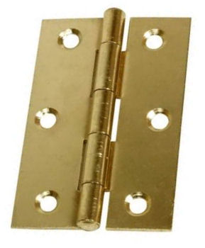 Butt Hinges Electro-Brass 75mm (3") - Click Image to Close