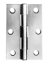 Butt Hinges Zinc Plated 63mm (2 1/2")