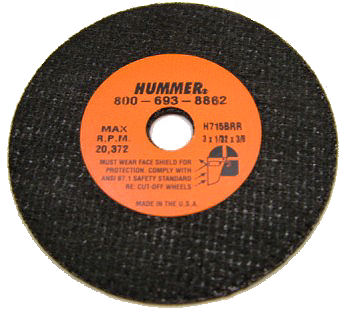 Hummer Metal Cutting Discs - 75mm x 1.6mm
