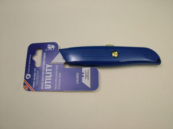 Retractable Trimming Knife British Made - Click Image to Close