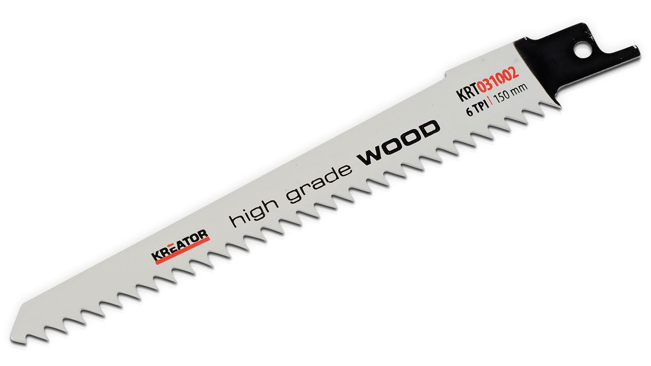 Recipro saw blade wood 150mm 6tpi card of 2