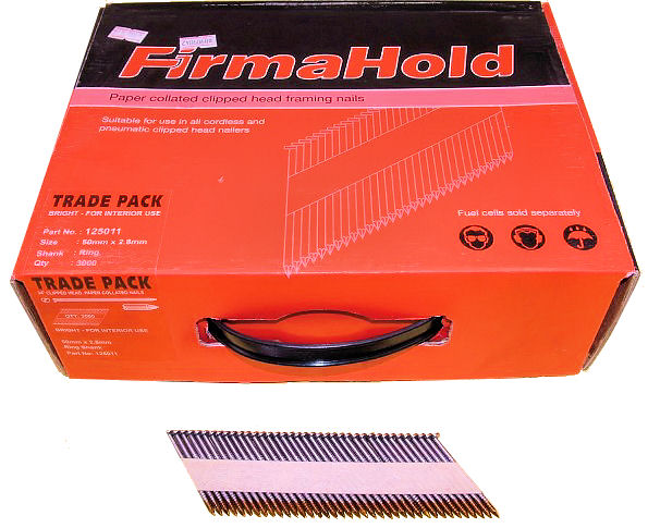 First Fix Nails (Ring/Hot Dip Galv) 2.8 x 63mm Trade Pack