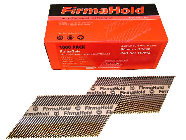 First Fix Nails (Ring / Electro-Galv) 2.8 x 63mm Retail Pack - Click Image to Close