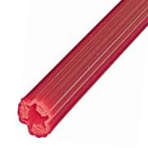 Plastic Wall Plug Strip 300mm x 4.2mm, Red