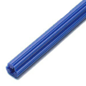 Plastic Wall Plug Strip 300mm x 6.0mm, Blue