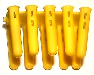 Plastic Wall Plugs - Yellow