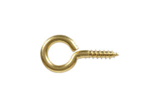 Screw Eyes, Electro-Brass 1.6 x 12mm - Click Image to Close