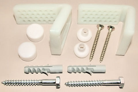 Right Angle WC Fixings - Wall Mounting