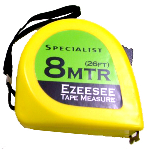 8mtr. / 26ft. Measuring Tape (Plastic Case) - Click Image to Close