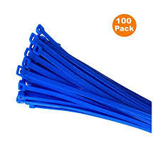 Cable Ties - Blue (Bag of 100) 200 x 4.8mm