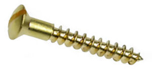 Round Head Brass Woodscrews 4g x 1/2" - Click Image to Close