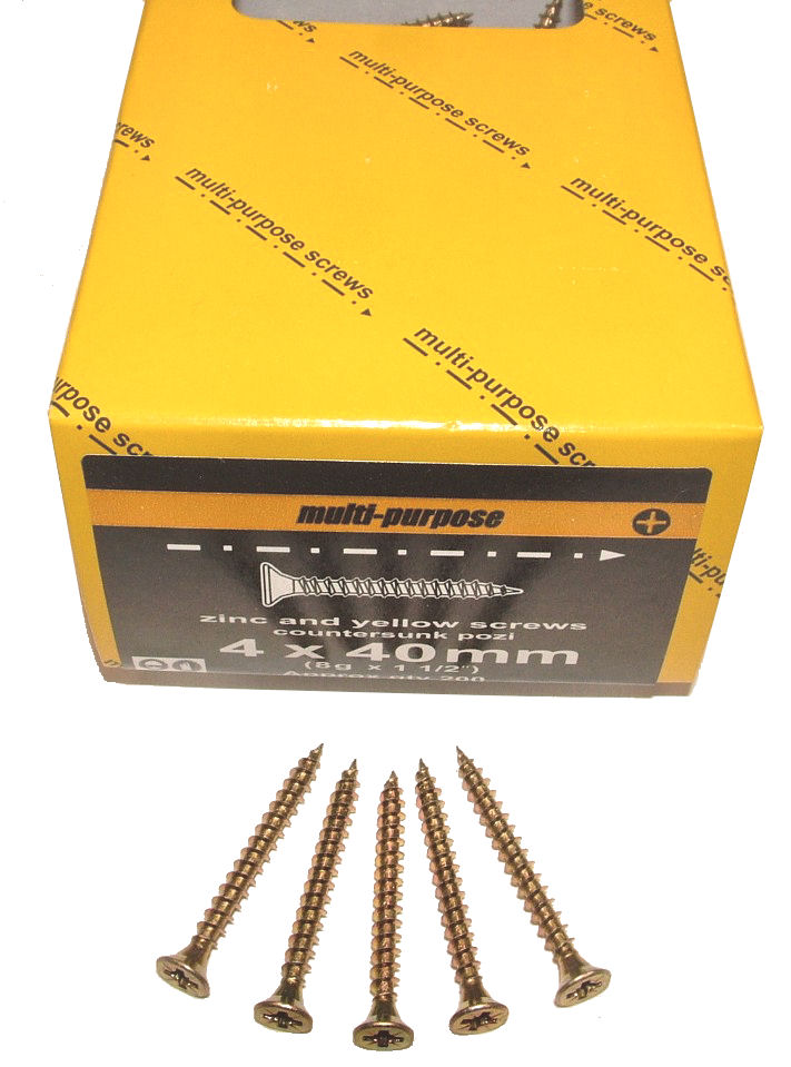 Chipboard (Multi-Purpose) Screws 4.0 x 40mm