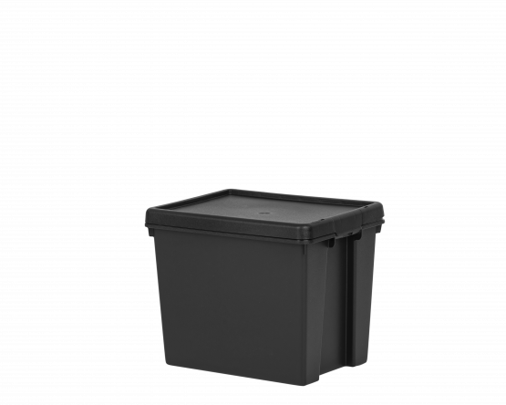 Extra strong storage boxe with lid 24L - Click Image to Close