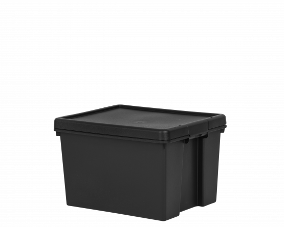 Extra strong storage boxe with lid 45L