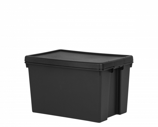 Extra strong storage boxe with lid 62L
